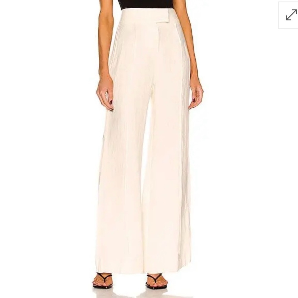St. Agni Lola Linen Trouser - Wide Leg Pant